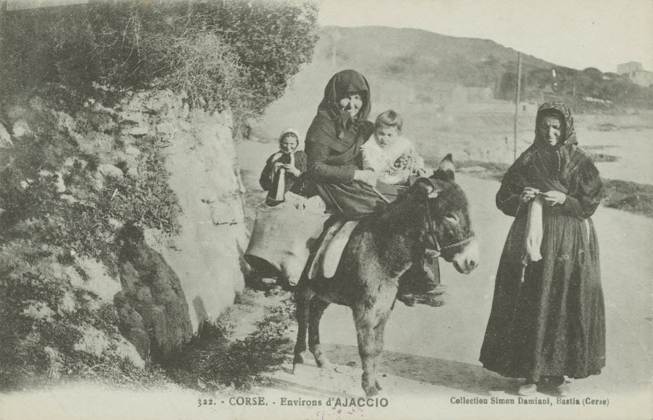 carte postale CORSE-ENVIRONS D'AJACCIO 1903-1950 012309 Photo