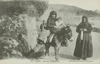 carte postale CORSE-ENVIRONS D'AJACCIO 1903-1950 012309 Photo