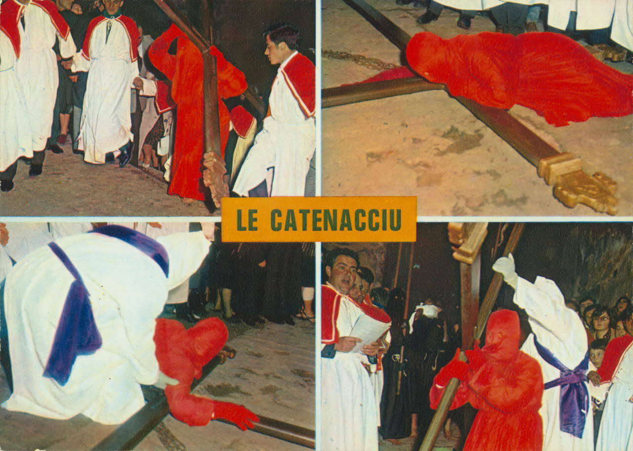 carte postale LA PROCESSION DU CATENACCIU 1950 012353 Photo