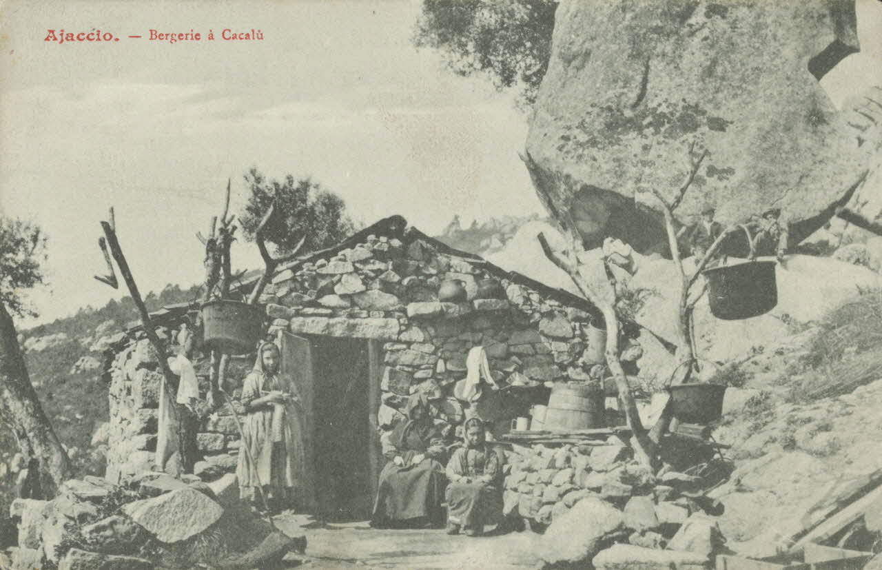 carte postale AJACCIO. BERGERIE A CACALU 1910 012395 Photo