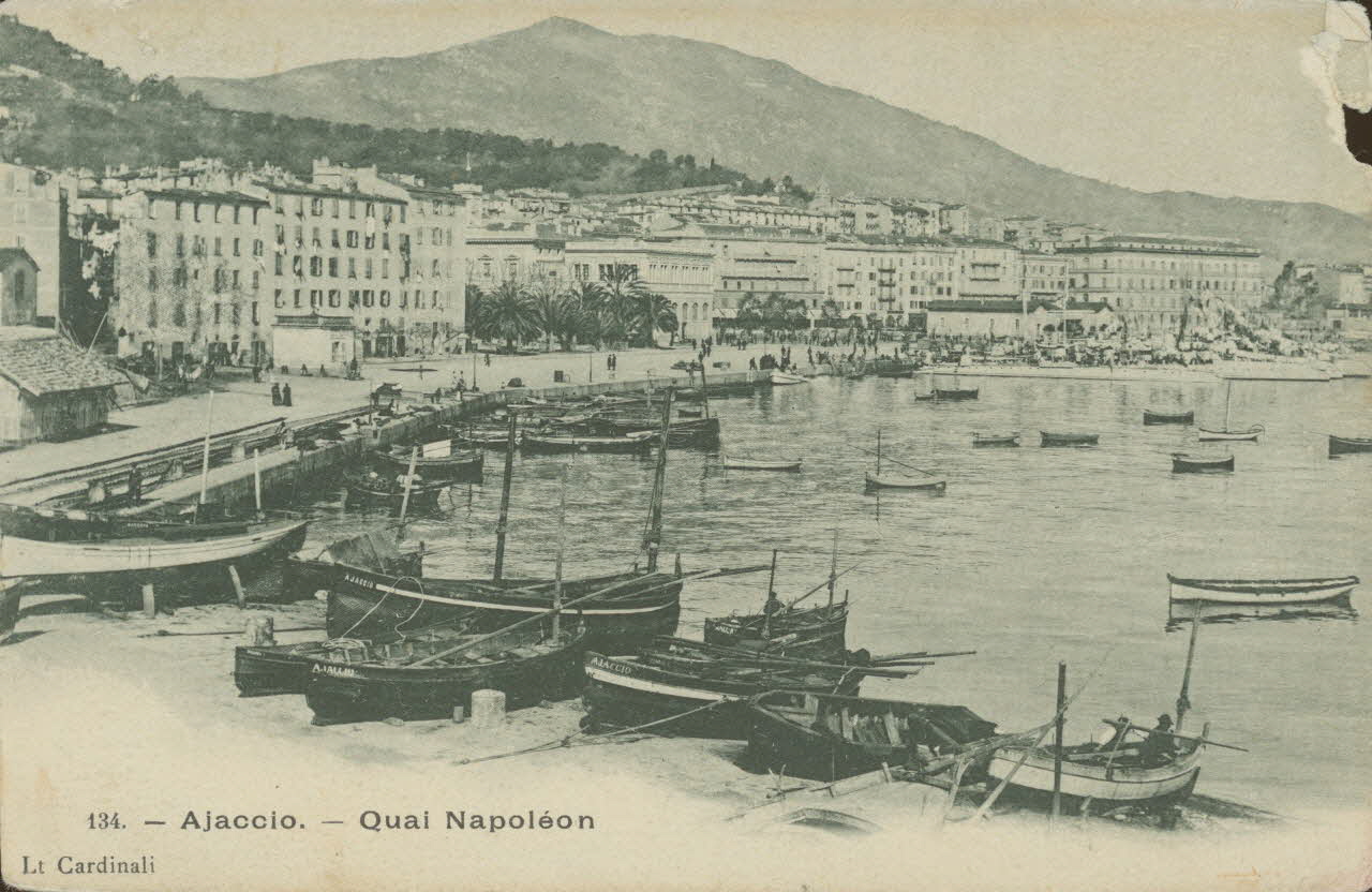 carte postale AJACCIO. QUAI NAPOLEON 1903 012396 Photo
