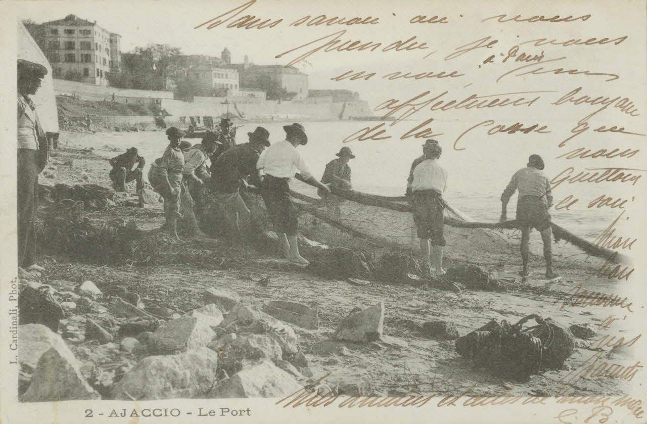 carte postale AJACCIO. LE PORT 1902 012398 Photo