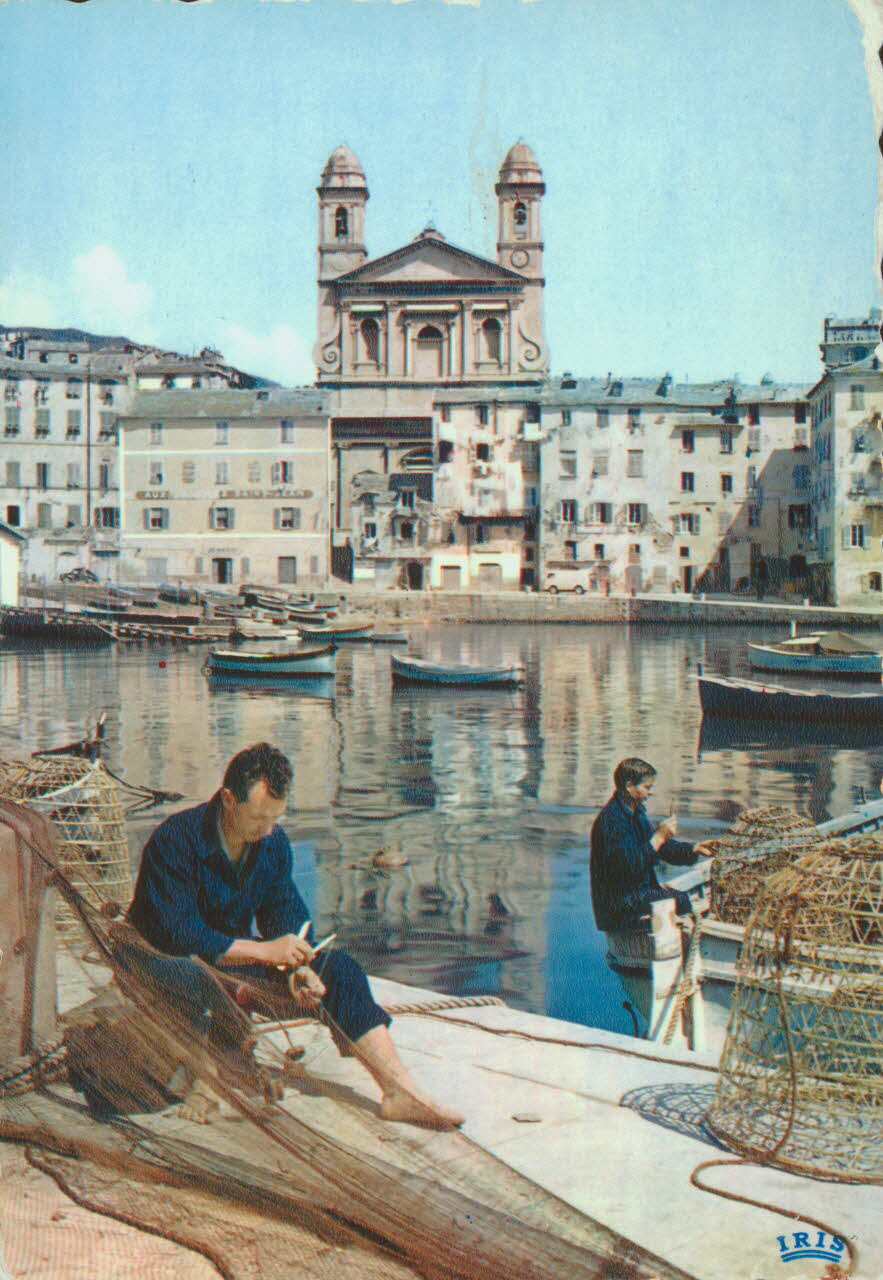 carte postale BASTIA. VUE DU VIEUX PORT 1959 012400 Photo