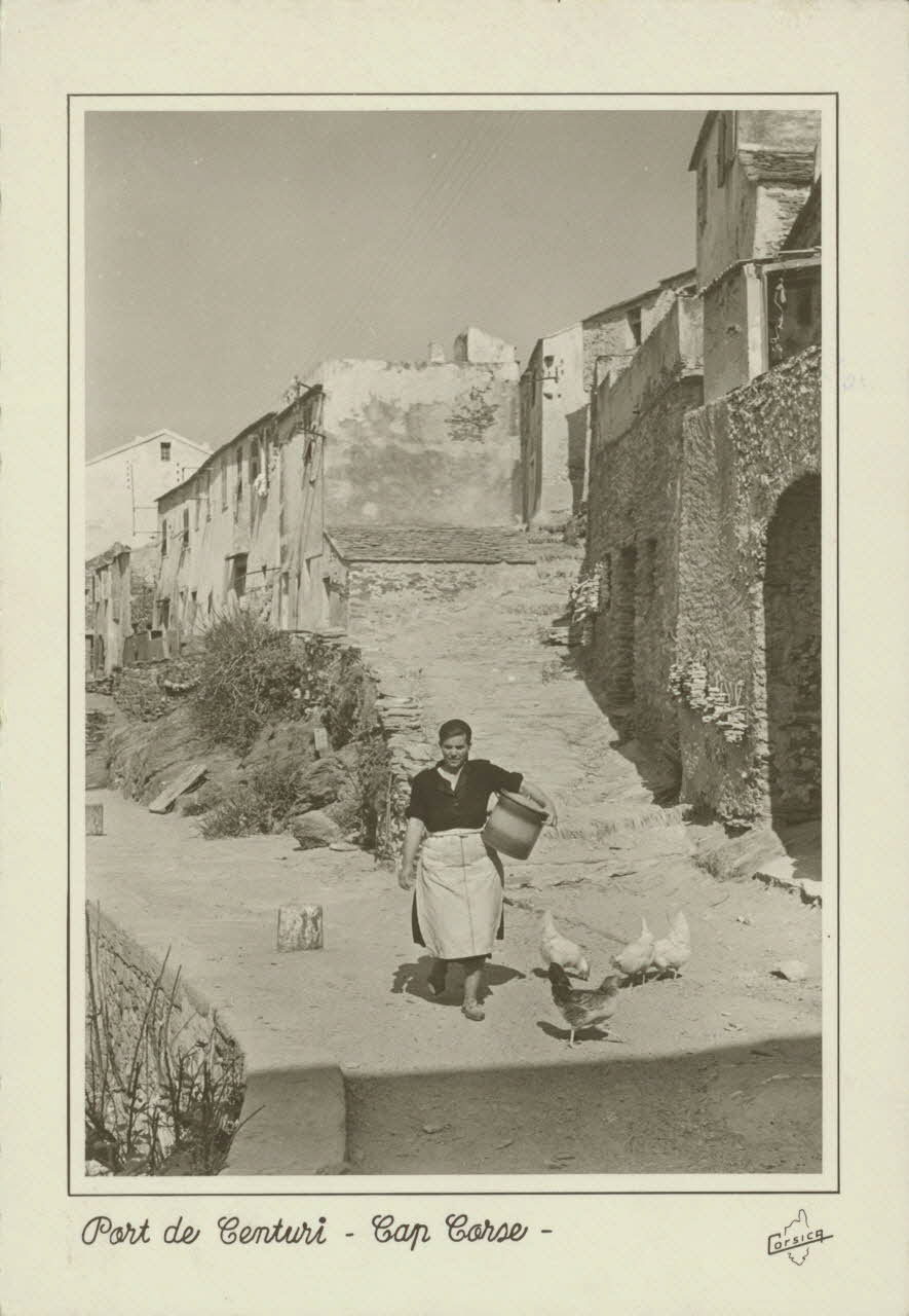 carte postale PORT DE CENTURI. CAP CORSE 1921-1950 012406 Photo