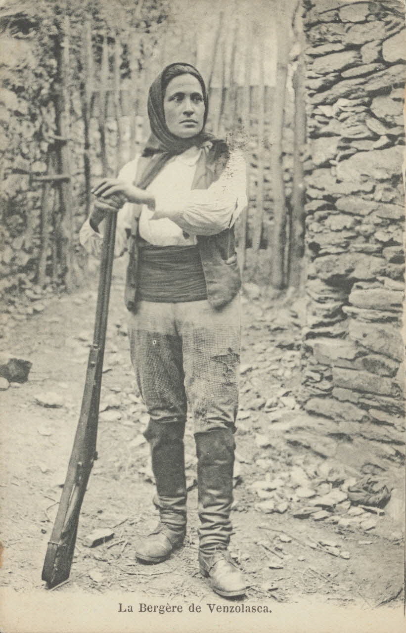 carte postale LA BERGERE DE VENZOLASCA 1903-1920 012419 Photo