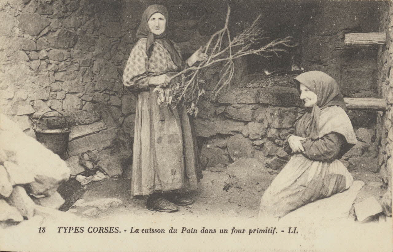 carte postale CUISSON DU PAIN DANS UN FOUR 1903-1920 012422 Photo