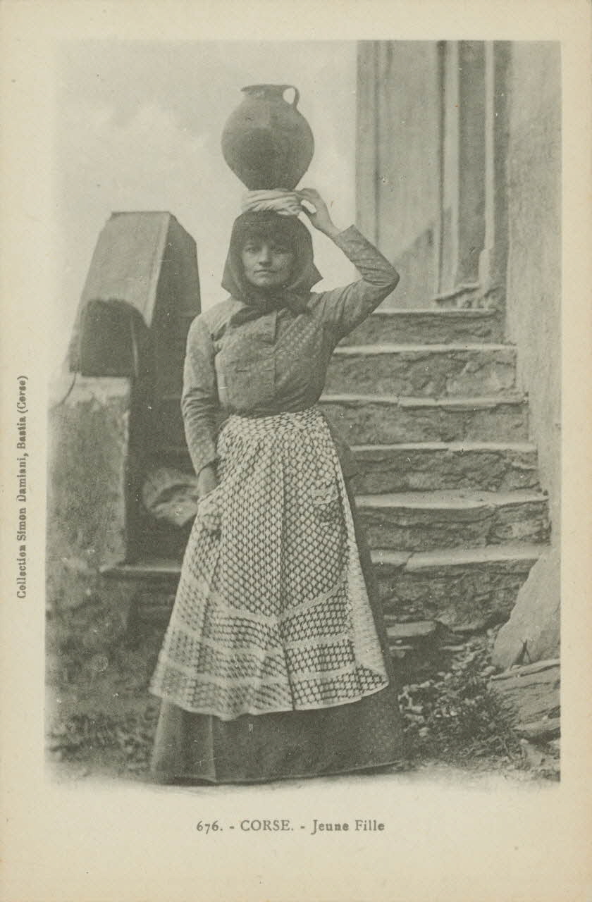 carte postale JEUNE FILLE 1903-1920 012590 Photo