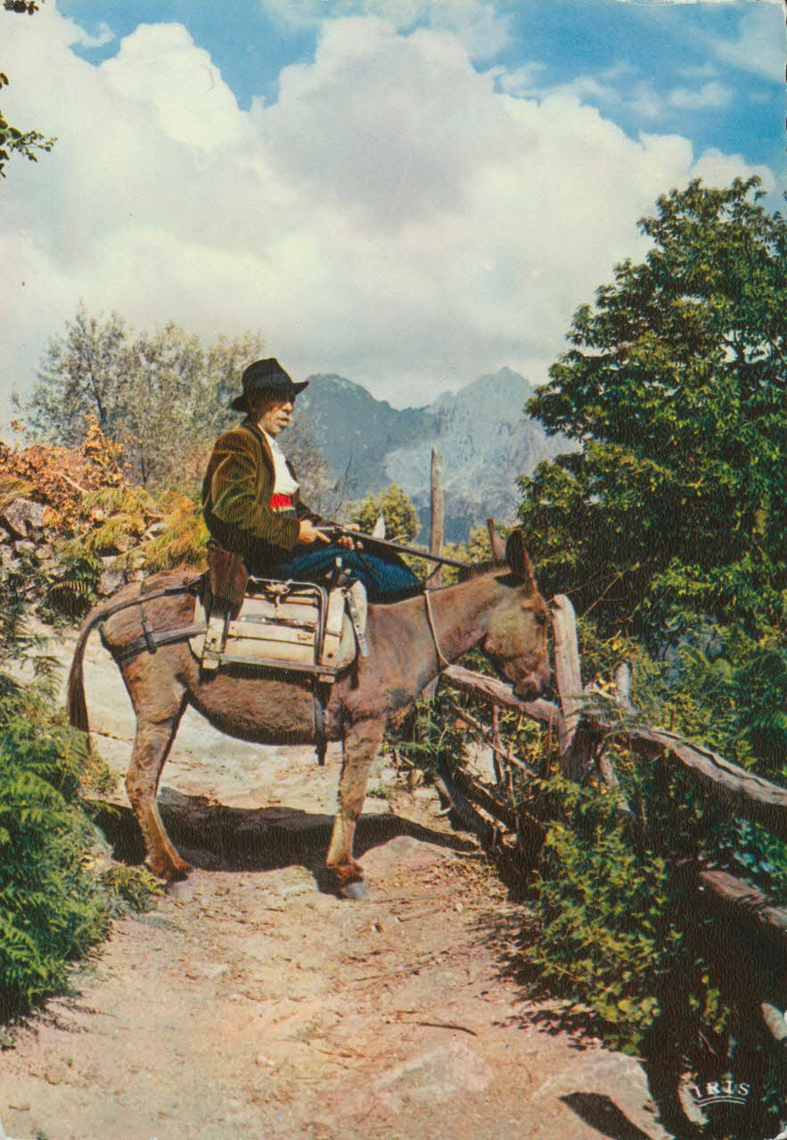 carte postale TYPE DE PAYSAN CORSE 1966 012609 Photo