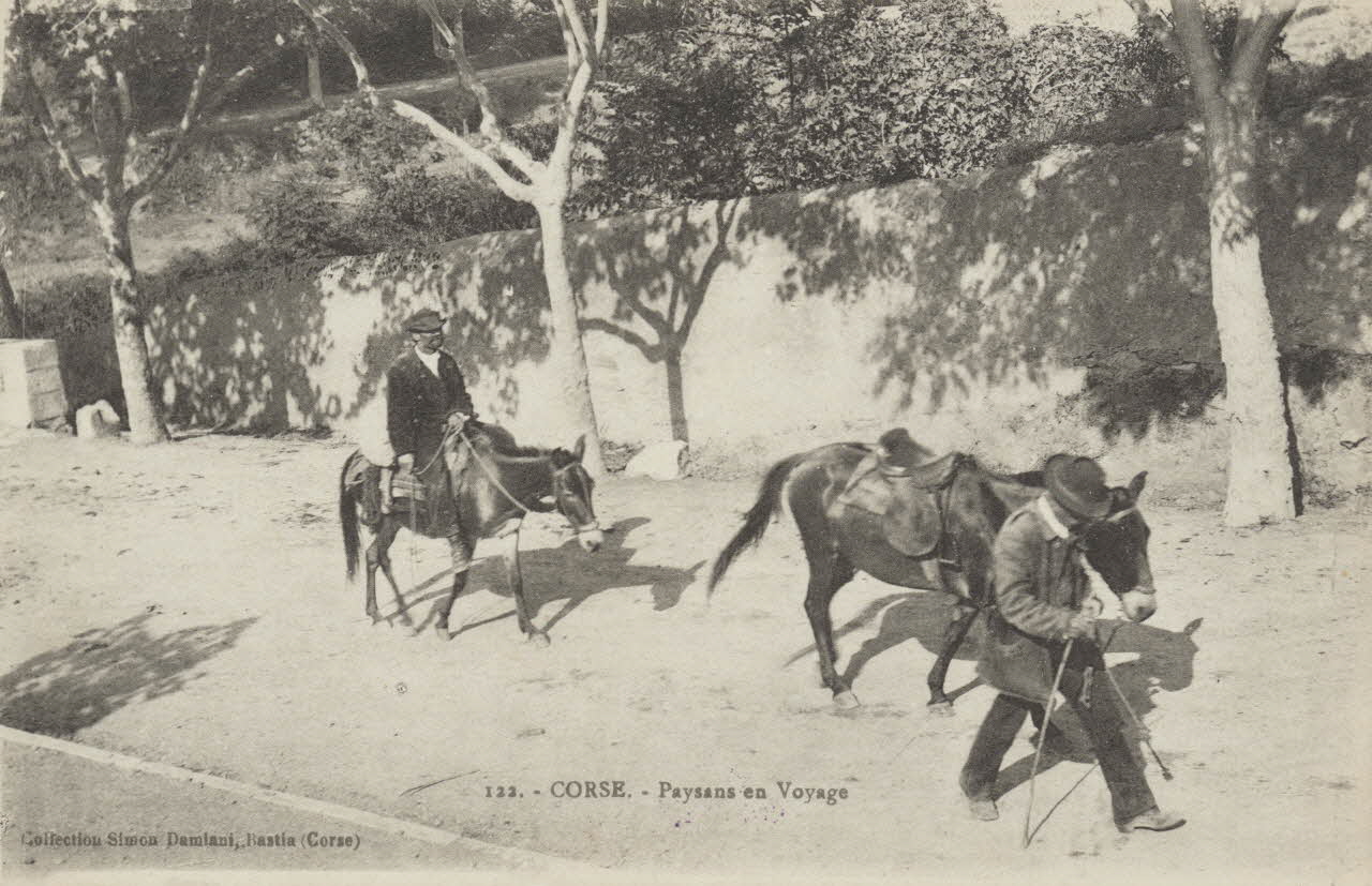carte postale PAYSANS EN VOYAGE 1903-1920 012613 Photo