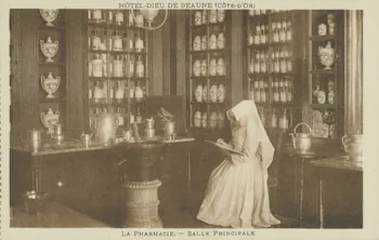 carte postale LA PHARMACIE. ; SALLE PRINCIPALE Côte-d'Or 1924 012806  Photo