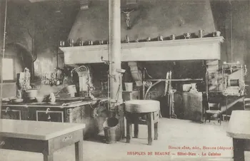 carte postale HOTEL-DIEU, LA CUISINE Côte-d'Or 1903-1920 012811 Photo