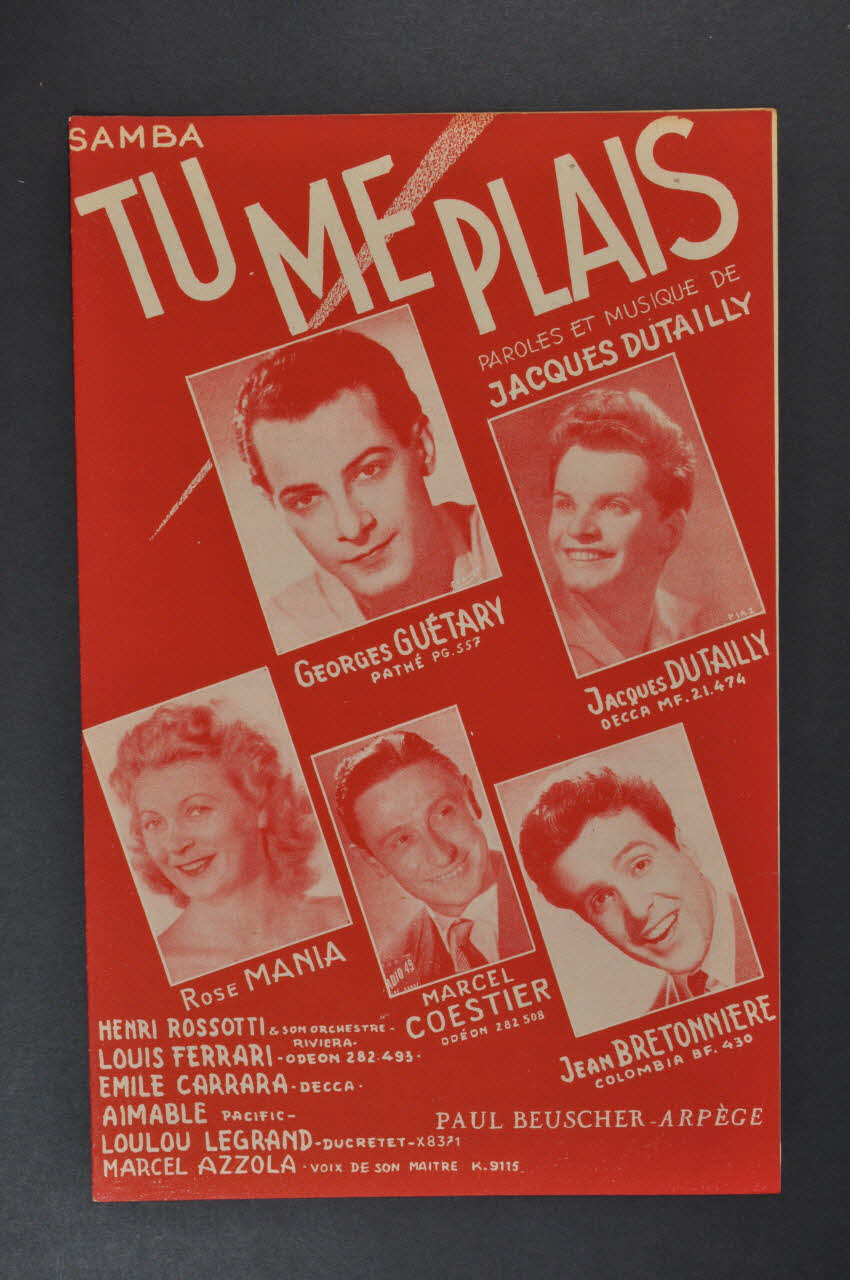 partition de musique petit format 1969.88.207 Photo Mucem