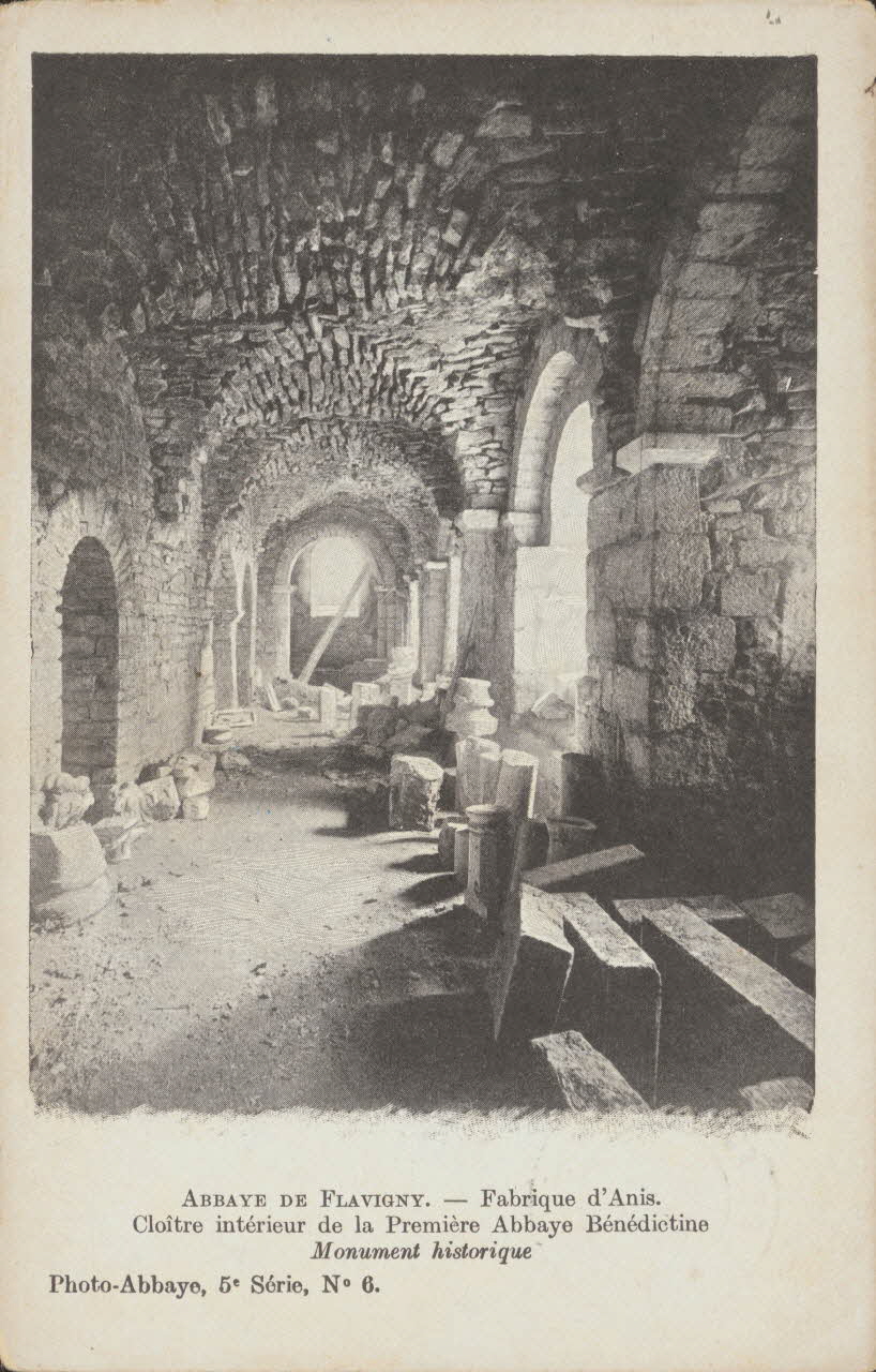 carte postale ABBAYE. FABRIQUE D'ANIS. CLOITRE INTERIEUR Côte-d'Or 1903 012938 Photo
