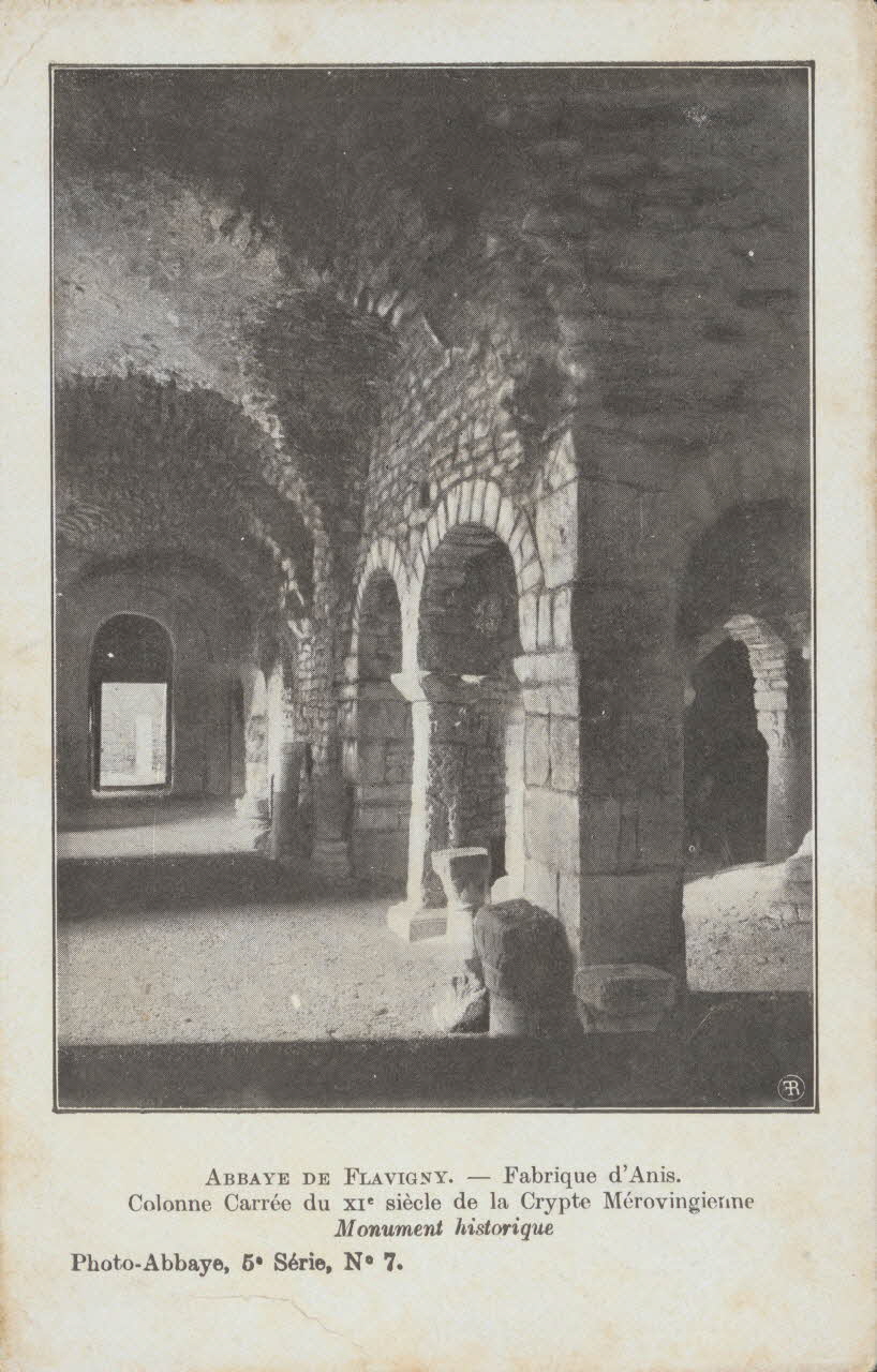 carte postale ABBAYE. FABRIQUE D'ANIS. COLONNE CARREE (XIe). CRYPTE Côte-d'Or 1903 012939 Photo