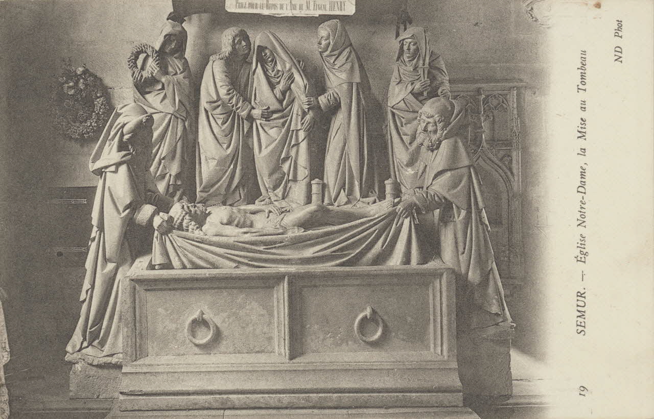 carte postale EGLISE NOTRE-DAME, LA MISE AU TOMBEAU Côte-d'Or 1903-1920 012973 Photo