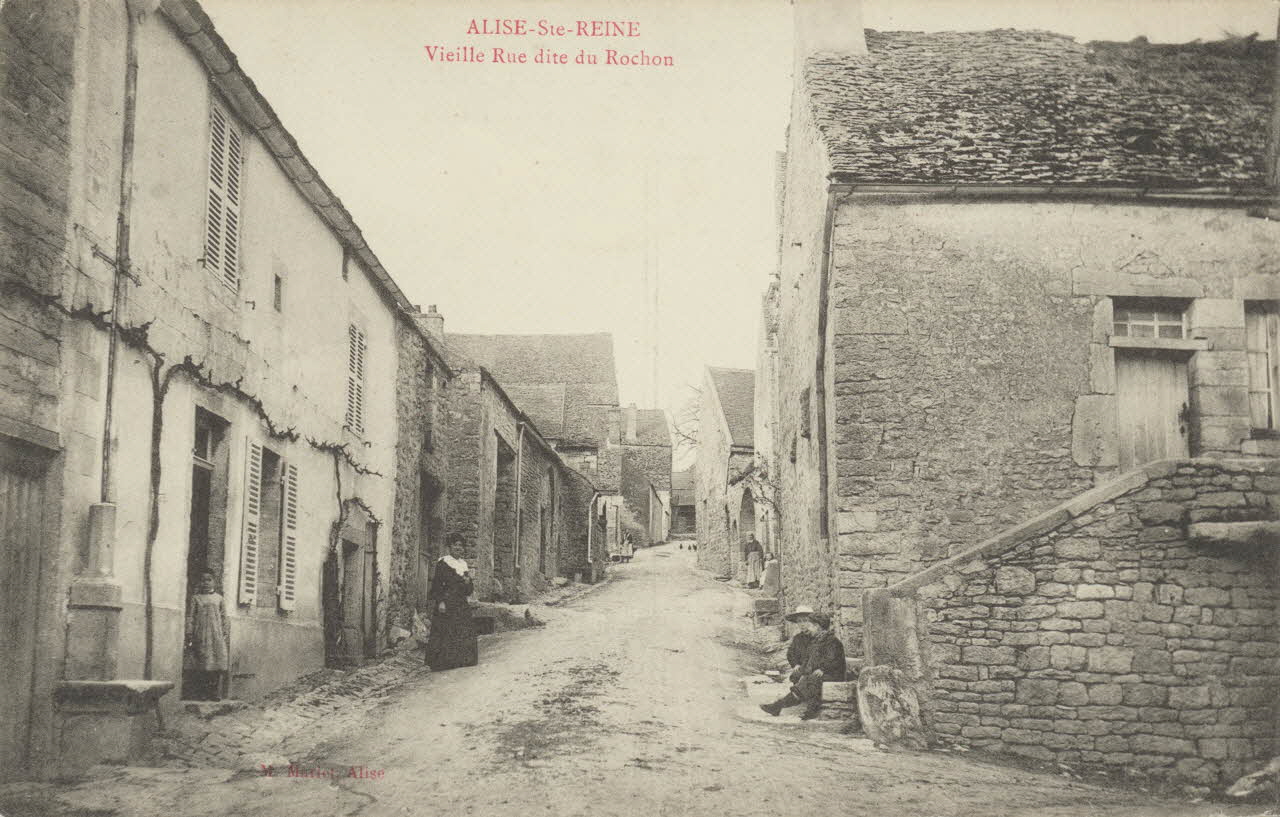 carte postale VIEILLE RUE DITE DU ROCHON Côte-d'Or 1903-1950 013004 Photo