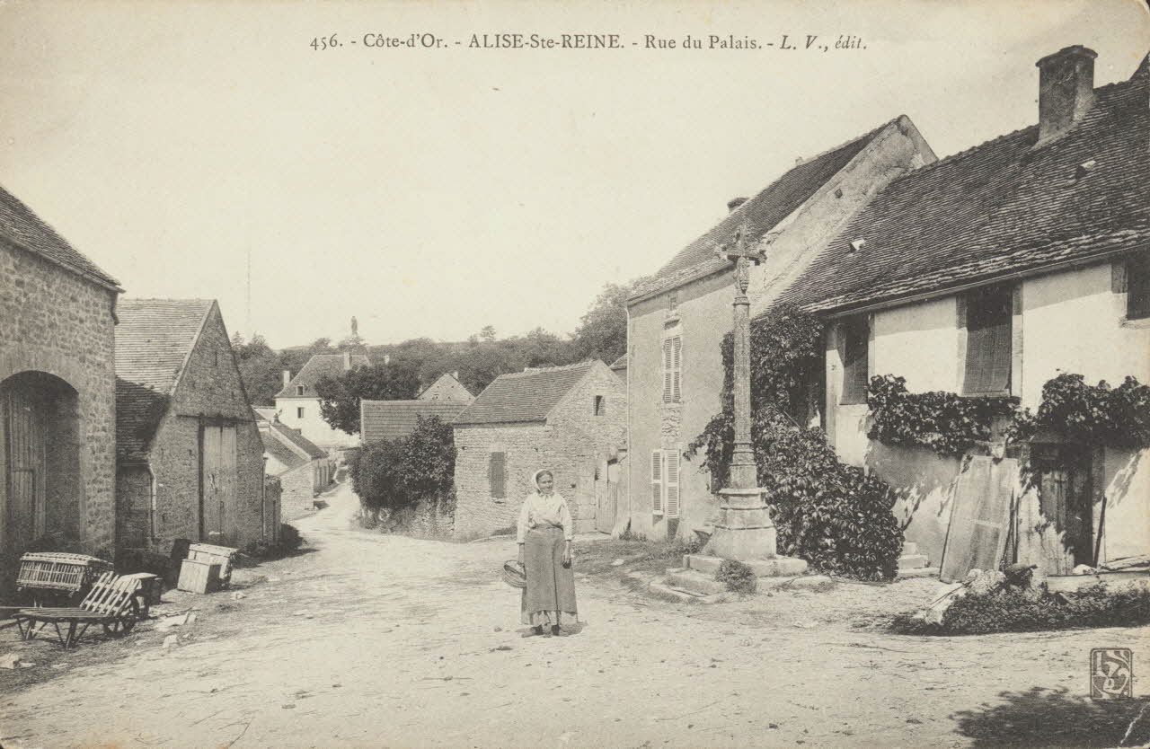 carte postale ALISE Sainte REINE-RUE DU PALAIS Côte-d'Or 1903-1950 013005 Photo