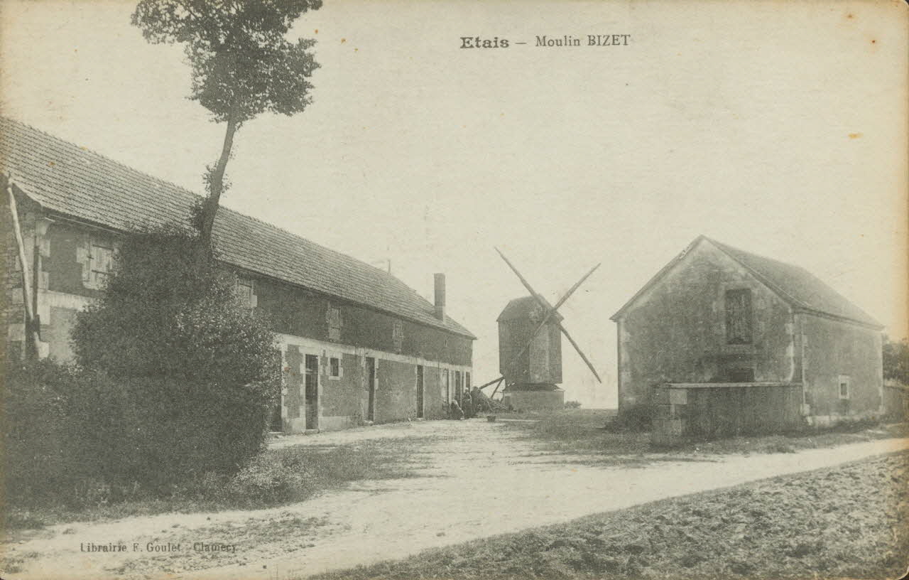 carte postale ETAIS-MOULIN BIZET Côte-d'Or 1903-1950 013013 Photo