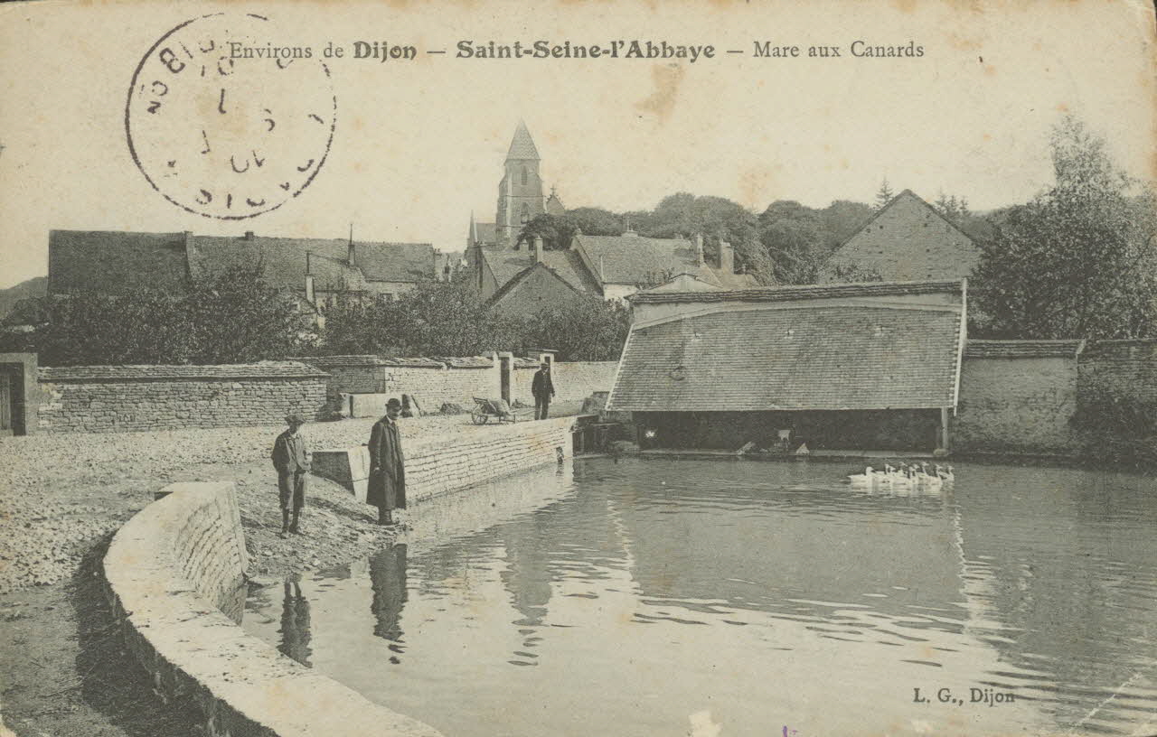 carte postale ST SEINE L'ABBAYE Côte-d'Or 1903-1920 013019 Photo