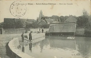 carte postale ST SEINE L'ABBAYE Côte-d'Or 1903-1920 013019 Photo
