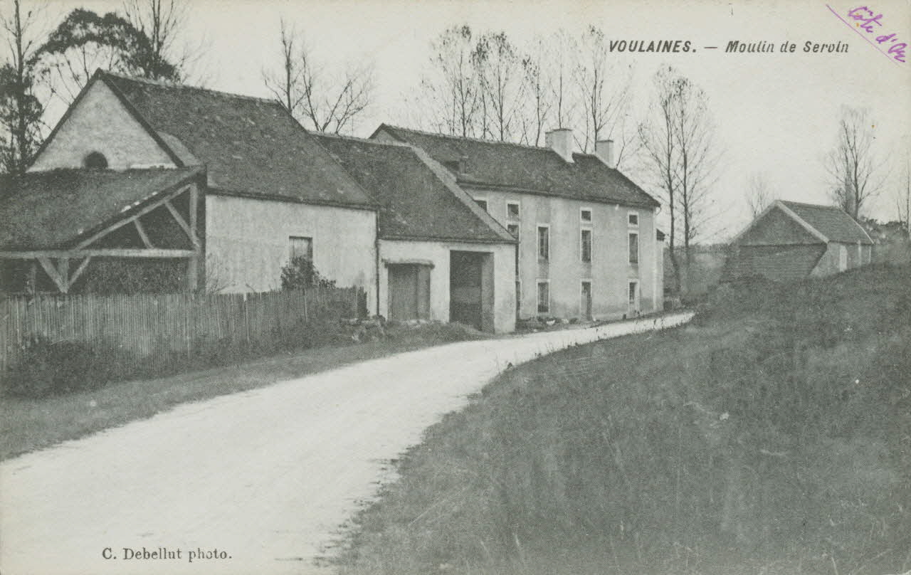 carte postale VOULAINES MOULIN DE SERVIN Côte-d'Or 1903-1950 013021 Photo