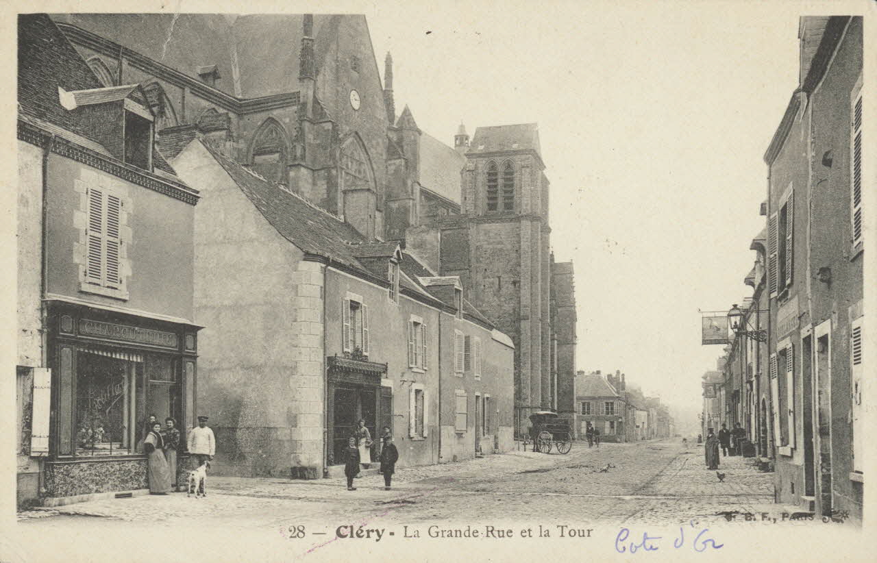 carte postale LA GRANDE RUE ET LA TOUR Côte-d'Or 1905 013036 Photo