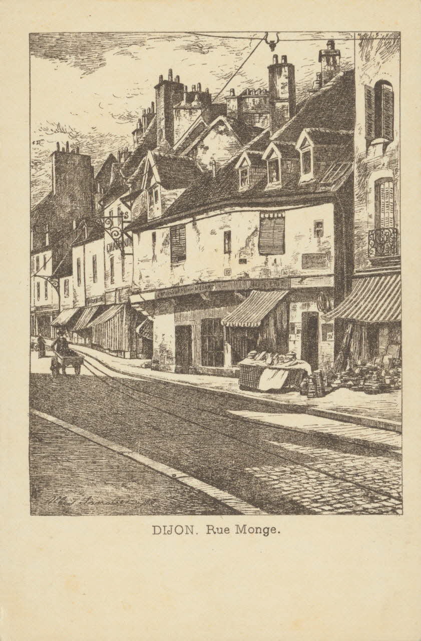 carte postale RUE MONGE Côte-d'Or 1903 013054 Photo