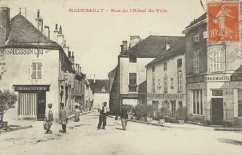 carte postale RUE DE L'HOTEL DE VILLE Côte-d'Or 1916 013067  Photo