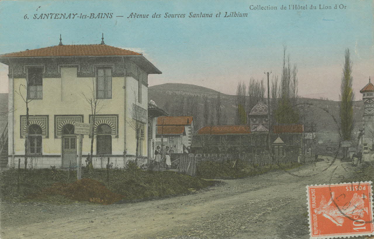 carte postale AVENUE DES SOURCES SANTANA Côte-d'Or 1911 013074 Photo