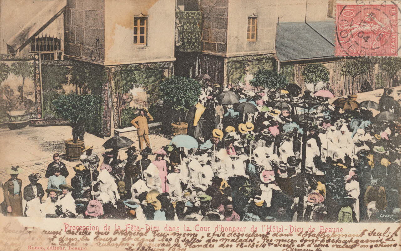 carte postale PROCESSION DE LA FETE DIEU Côte-d'Or 1904 013108 Photo