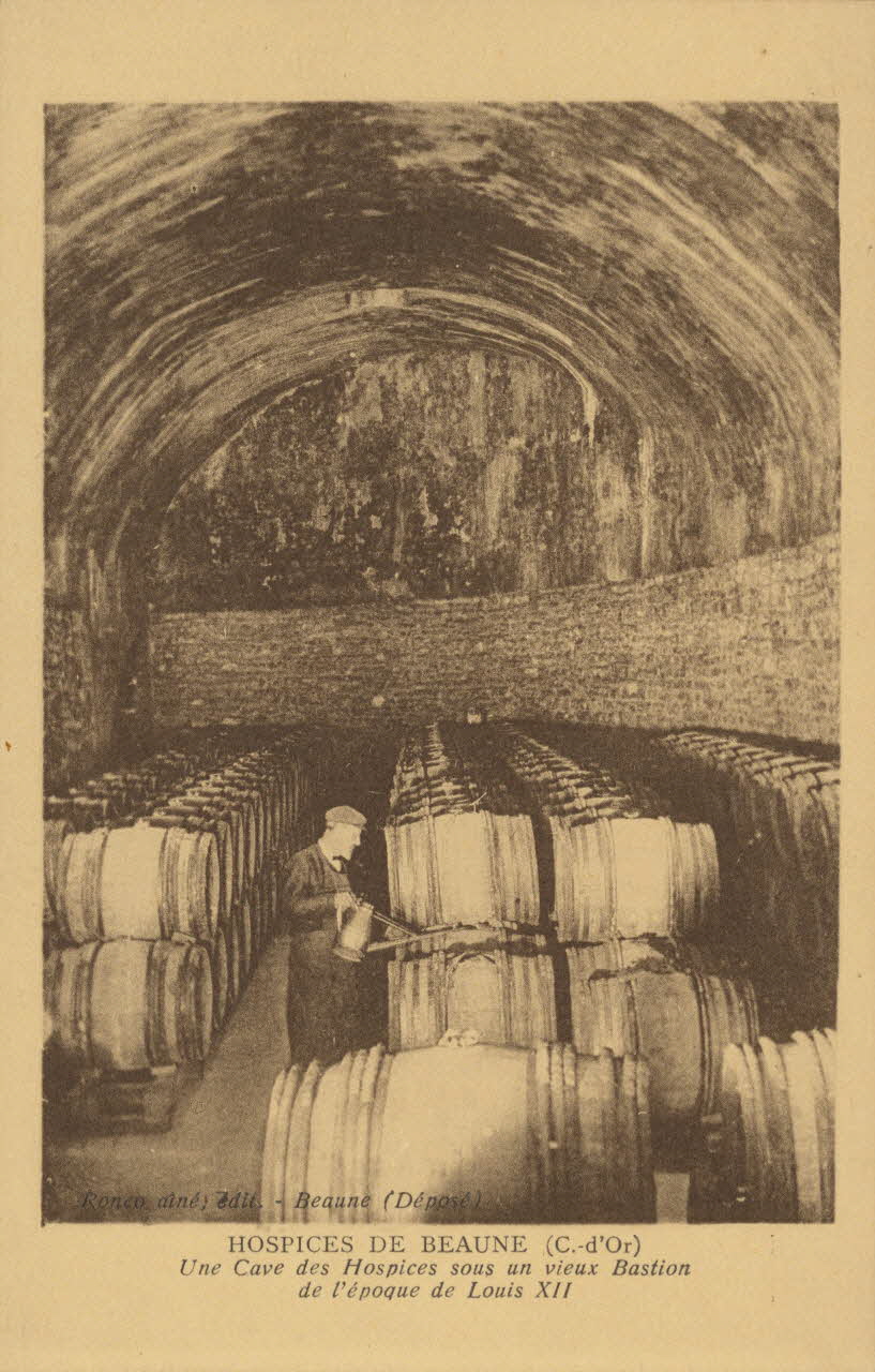 carte postale UNE CAVE DES HOSPICES DE BEAUME Côte-d'Or 1903-1920 013143 Photo