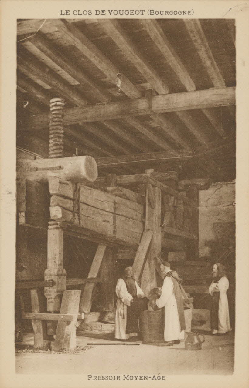 carte postale PRESSOIR MOYEN-AGE Côte-d'Or 1903-1920 013161 Photo
