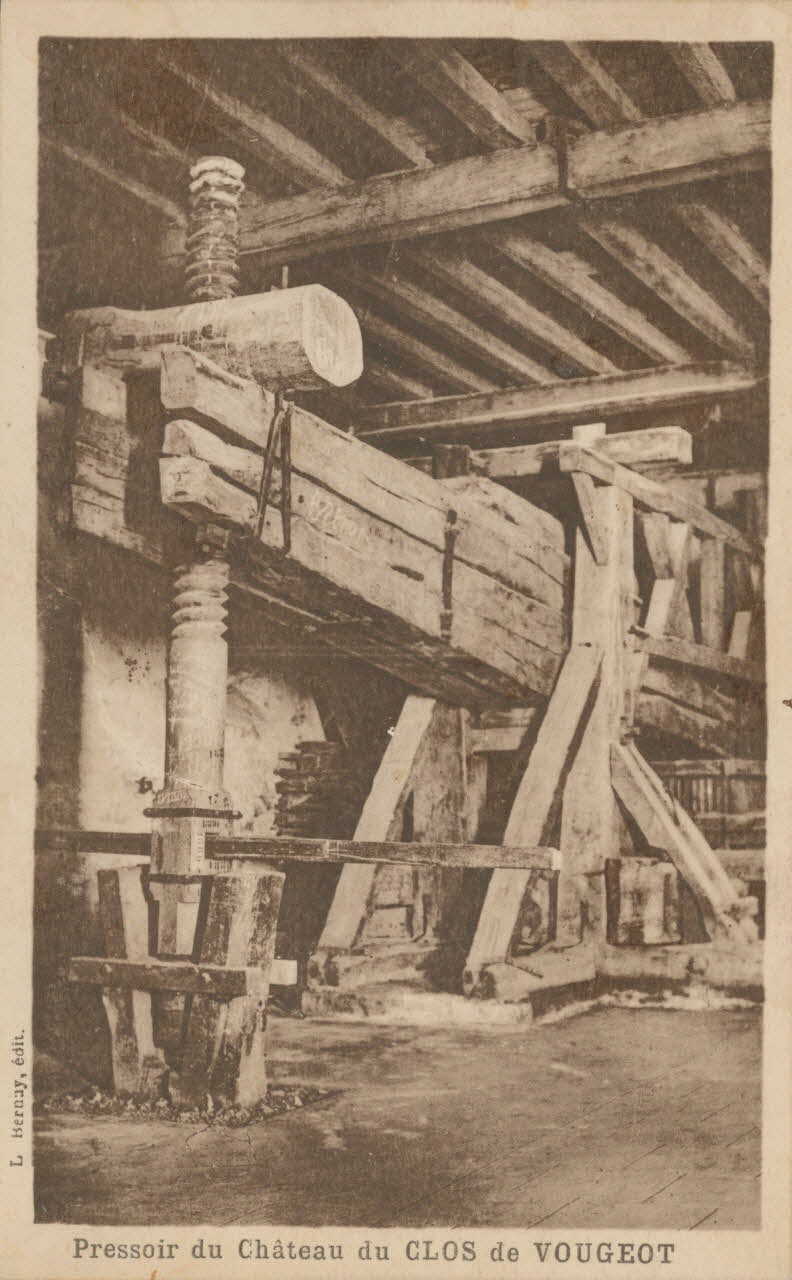 carte postale PRESSOIR DU CLOS DE VOUGEOT Côte-d'Or 1903-1920 013163 Photo