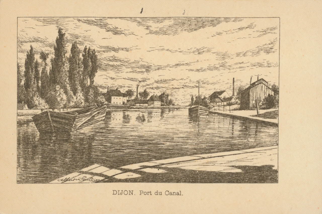 carte postale PORT DU CANAL Côte-d'Or 1903 013480 Photo