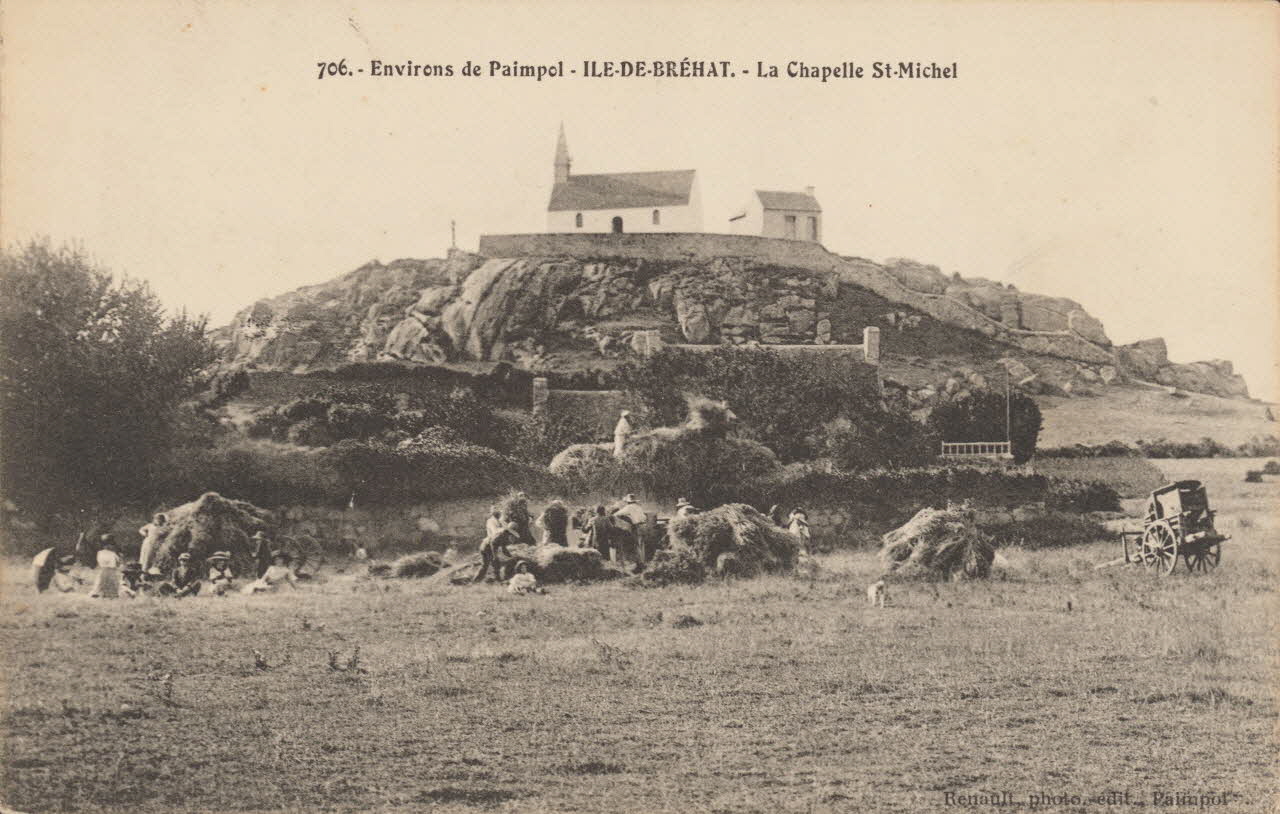 carte postale ILE-DE-BREHAT. ; LA CHAPELLE SAINT-MICHEL Côtes-d'Armor 1915 013535 Photo