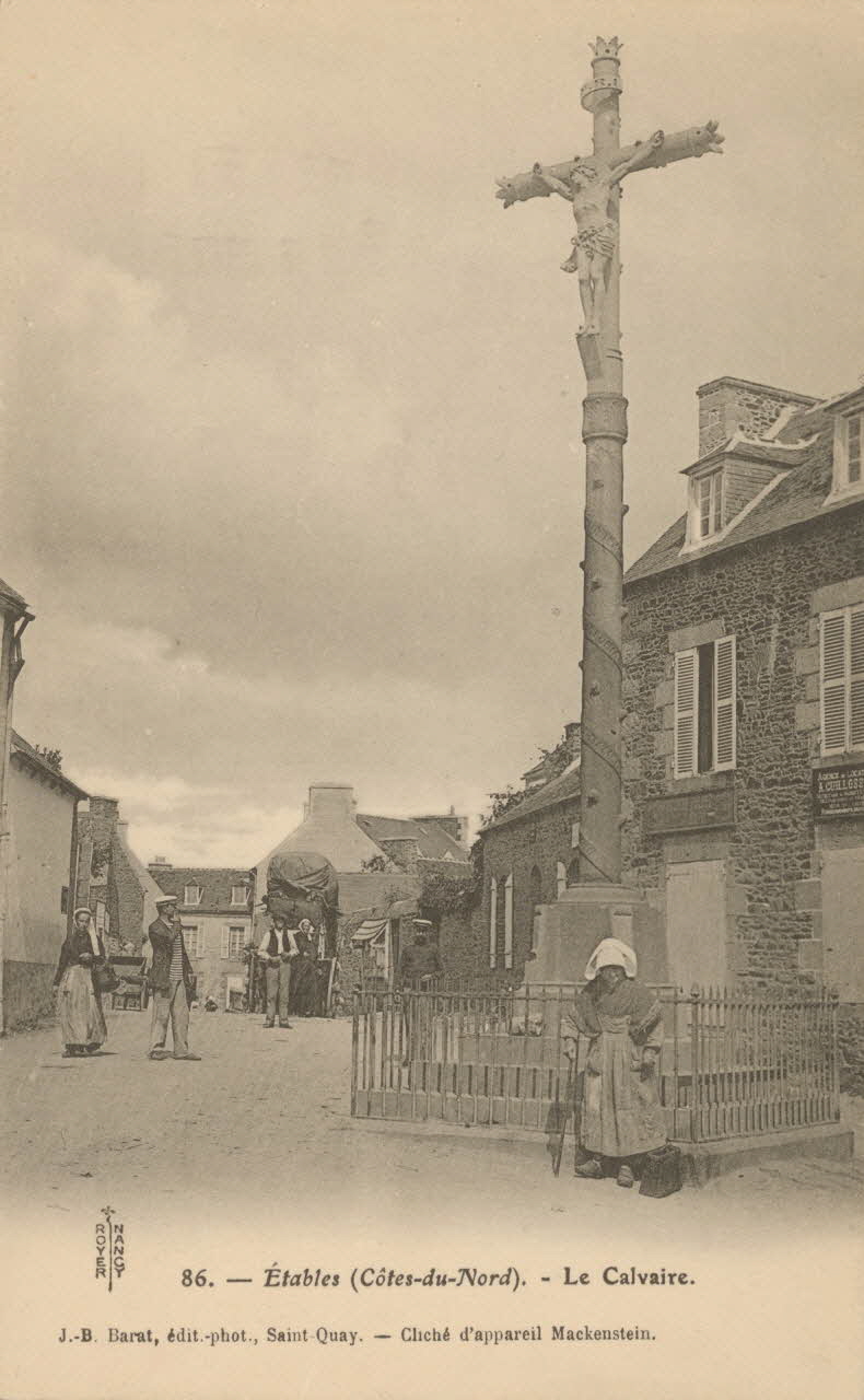 carte postale LE CALVAIRE Côtes-d'Armor 1903-1920 013571 Photo