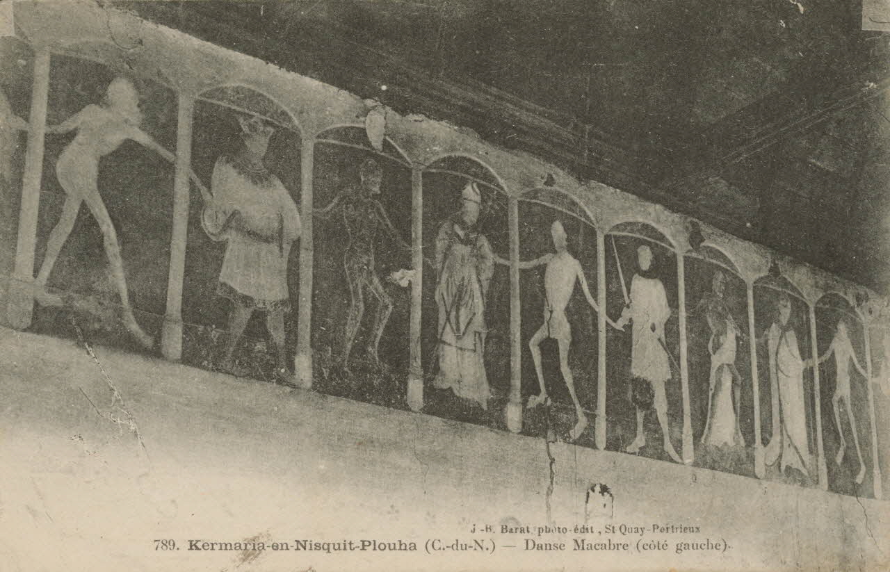 carte postale DANSE MACABRE (COTE GAUCHE) Côtes-d'Armor 1903-1920 013593 Photo