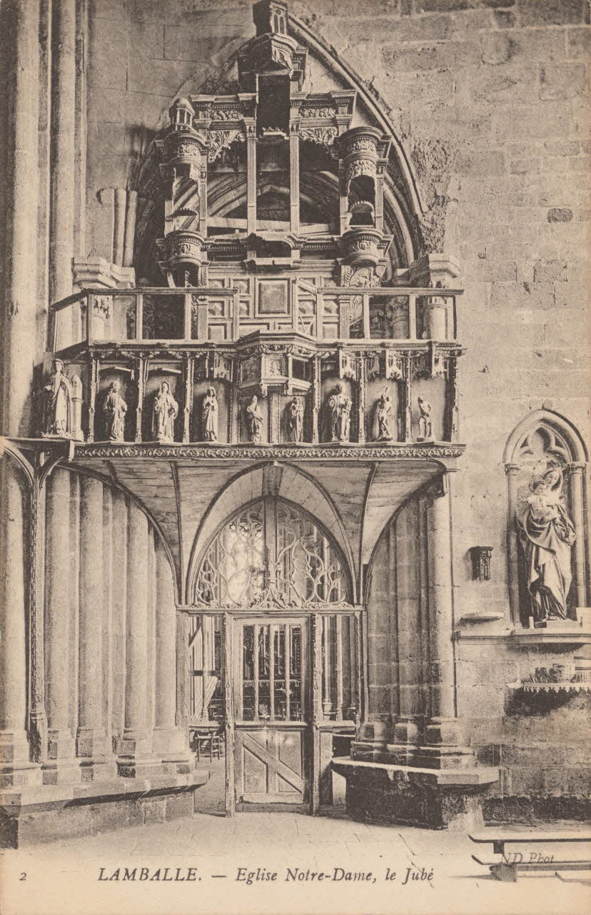carte postale EGLISE NOTRE-DAME, LE JUBE Côtes-d'Armor 1903-1920 013595  Photo