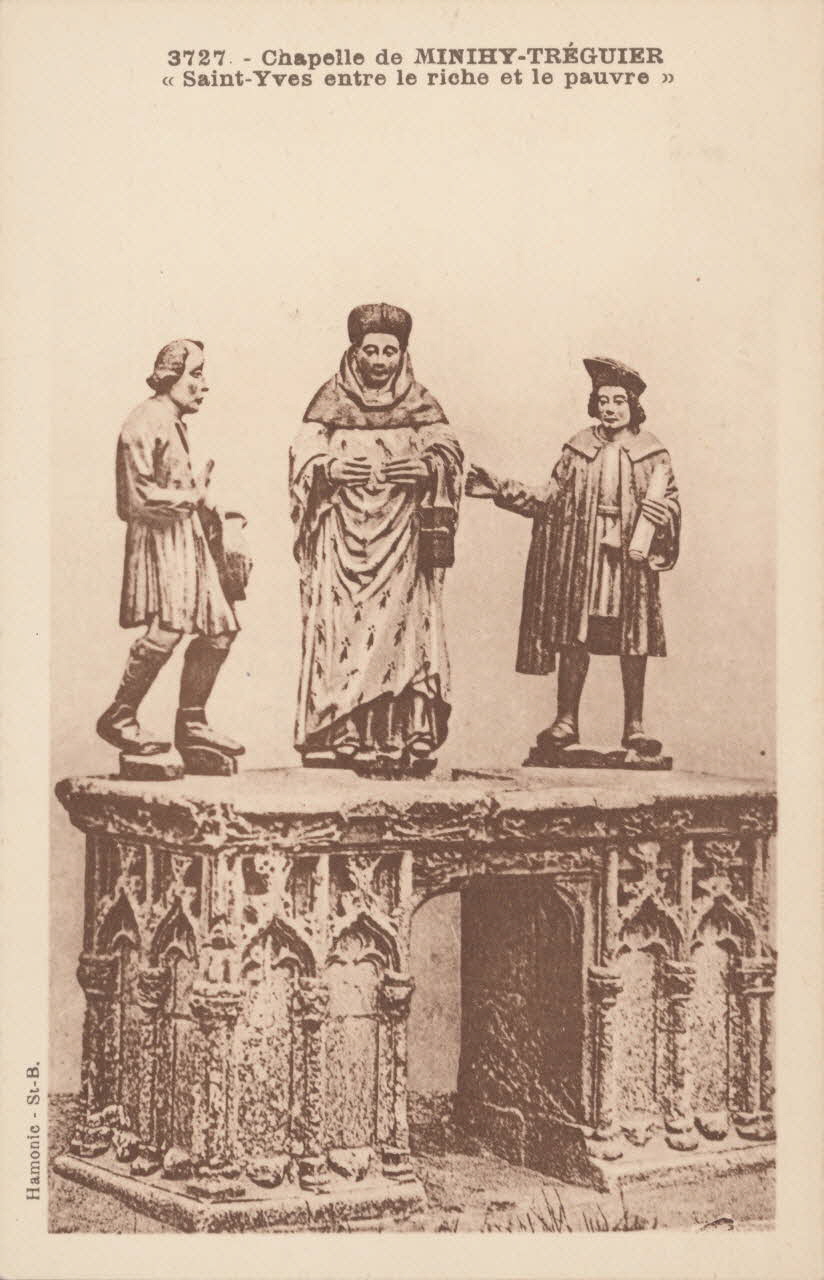 carte postale SAINT-YVES ENTRE LE RICHE ET LE PAUVRE Côtes-d'Armor 1903-1920 013633 Photo