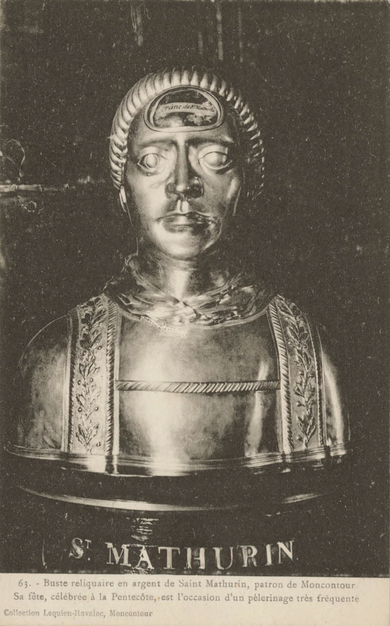 carte postale BUSTE RELIQUAIRE EN ARGENT DE SAINT MATHURIN Côtes-d'Armor 1903-1920 013640 Photo