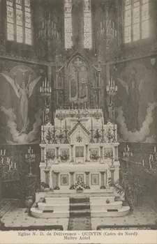 carte postale EGLISE N. D. DE DELIVRANCE ; MAITRE AUTEL Côtes-d'Armor 1903-1920 013753 Photo