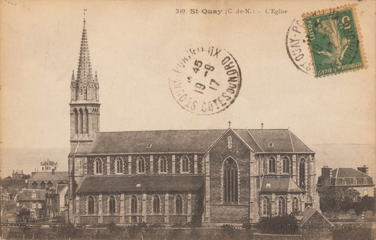carte postale L'EGLISE Côtes-d'Armor 1917 013793 Photo