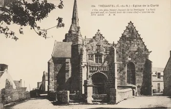 carte postale EGLISE DE LA CLARTE. JOYAUX DE LA BRETAGNE (XVIe S) Côtes-d'Armor 1903-1920 013807 Photo