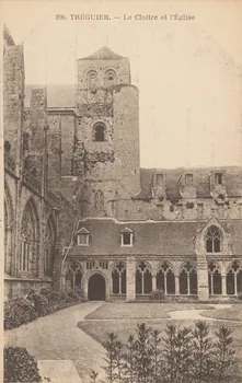 carte postale LE CLOITRE ET L'EGLISE Côtes-d'Armor 1902 013827 Photo