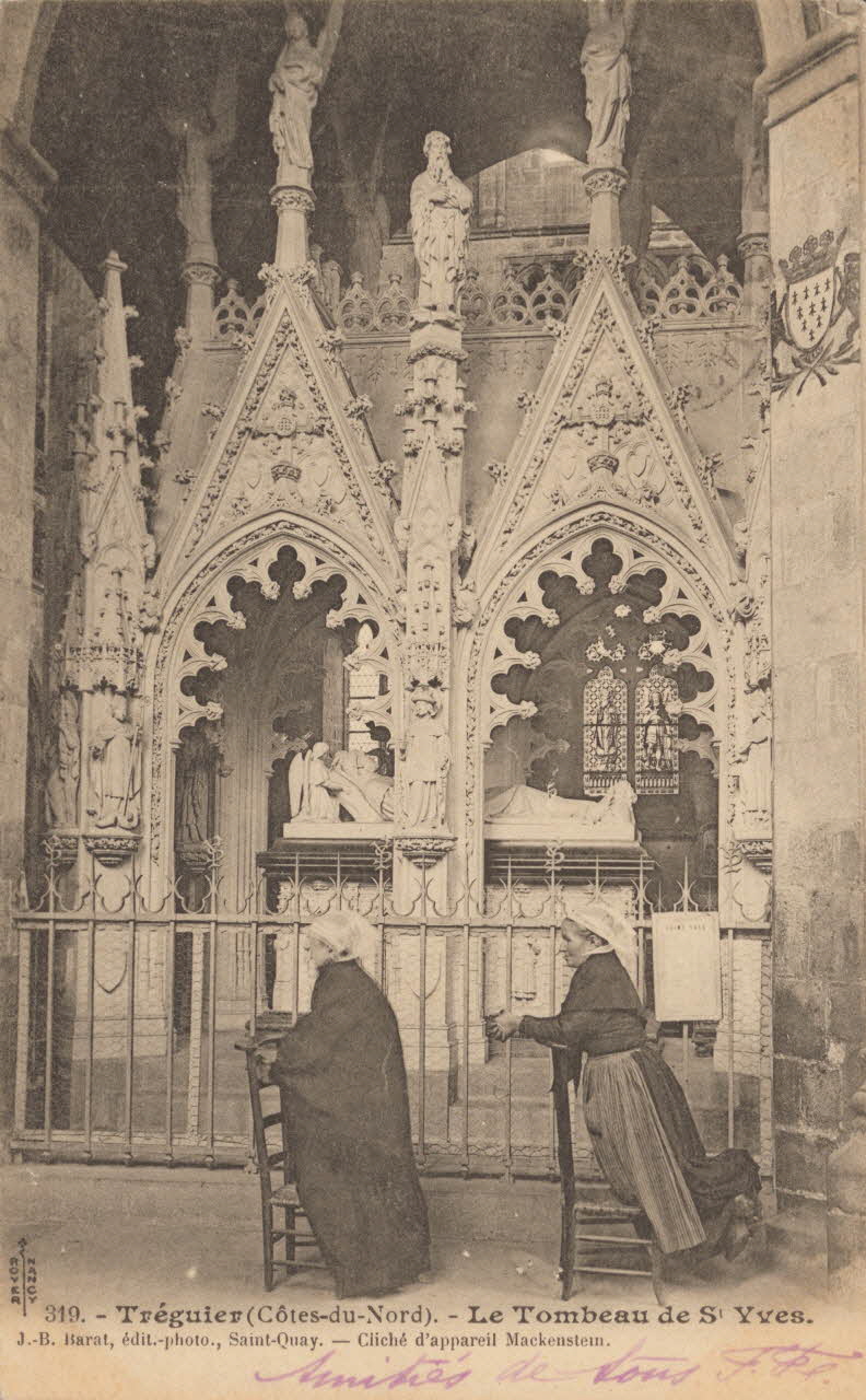 carte postale LE TOMBEAU DE ST YVES Côtes-d'Armor 1904 013834 Photo