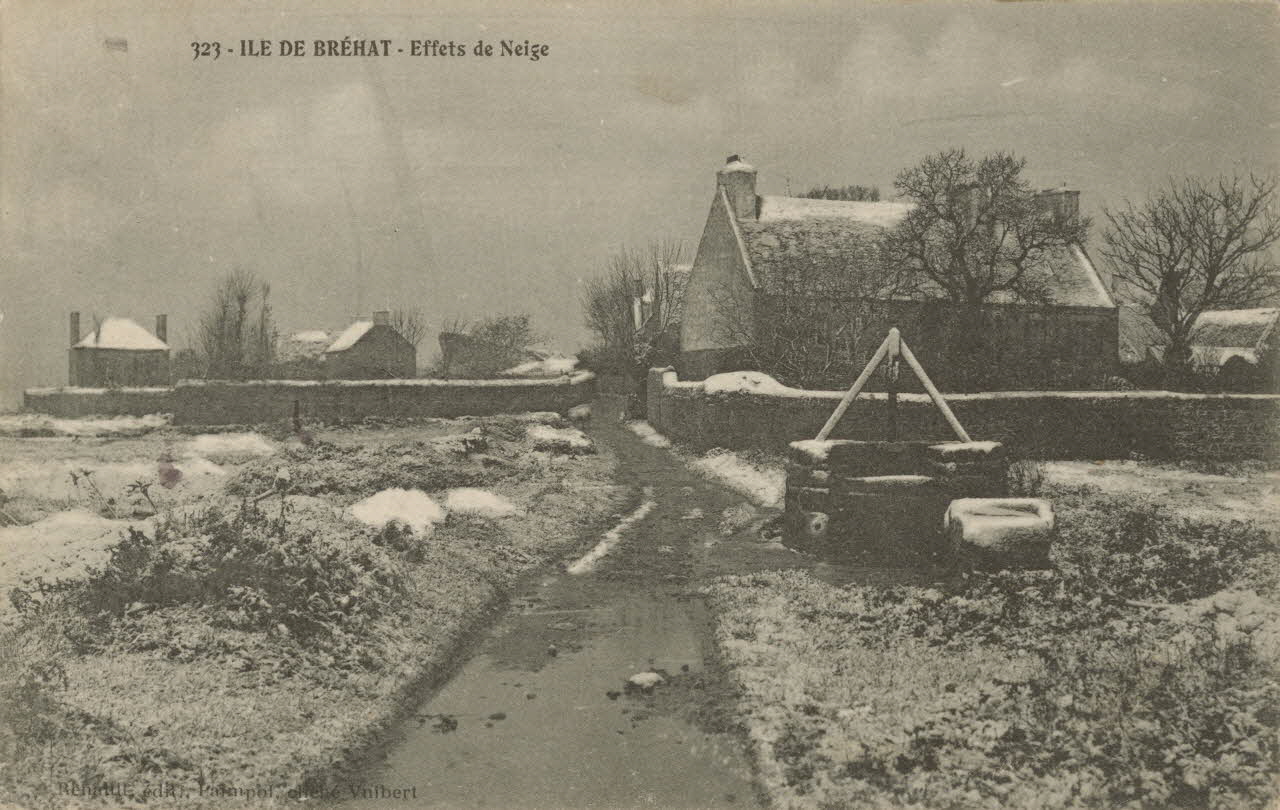 carte postale ILE DE BREHAT Côtes-d'Armor 1903-1920 013851 Photo