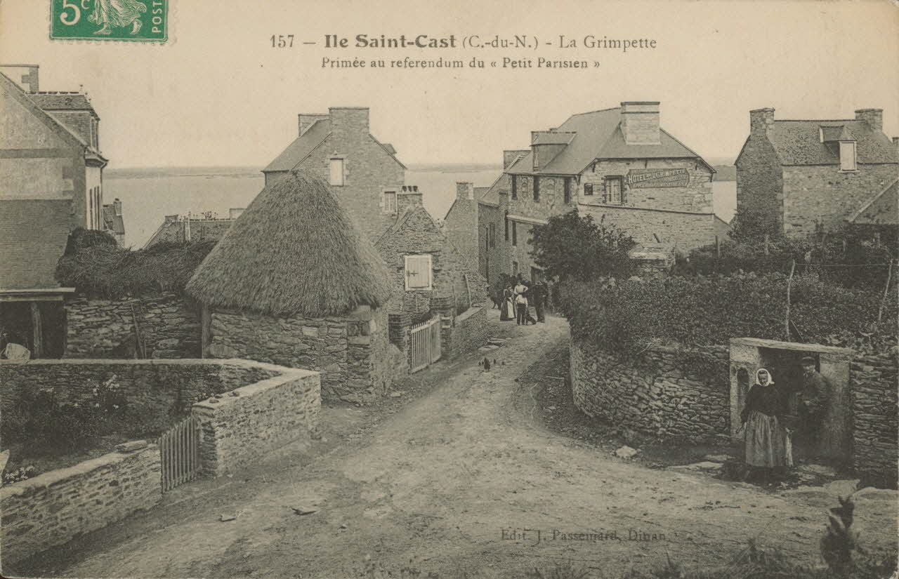 carte postale ILE ST CAST LA GRIMPETTE Côtes-d'Armor 1903-1920 013853 Photo