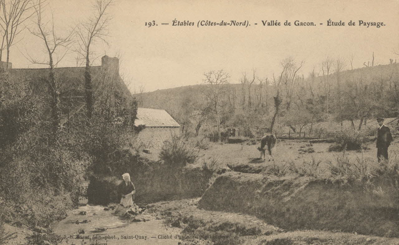 carte postale ETABLES-VALLEE DE GACON Côtes-d'Armor 1903-1950 013854 Photo