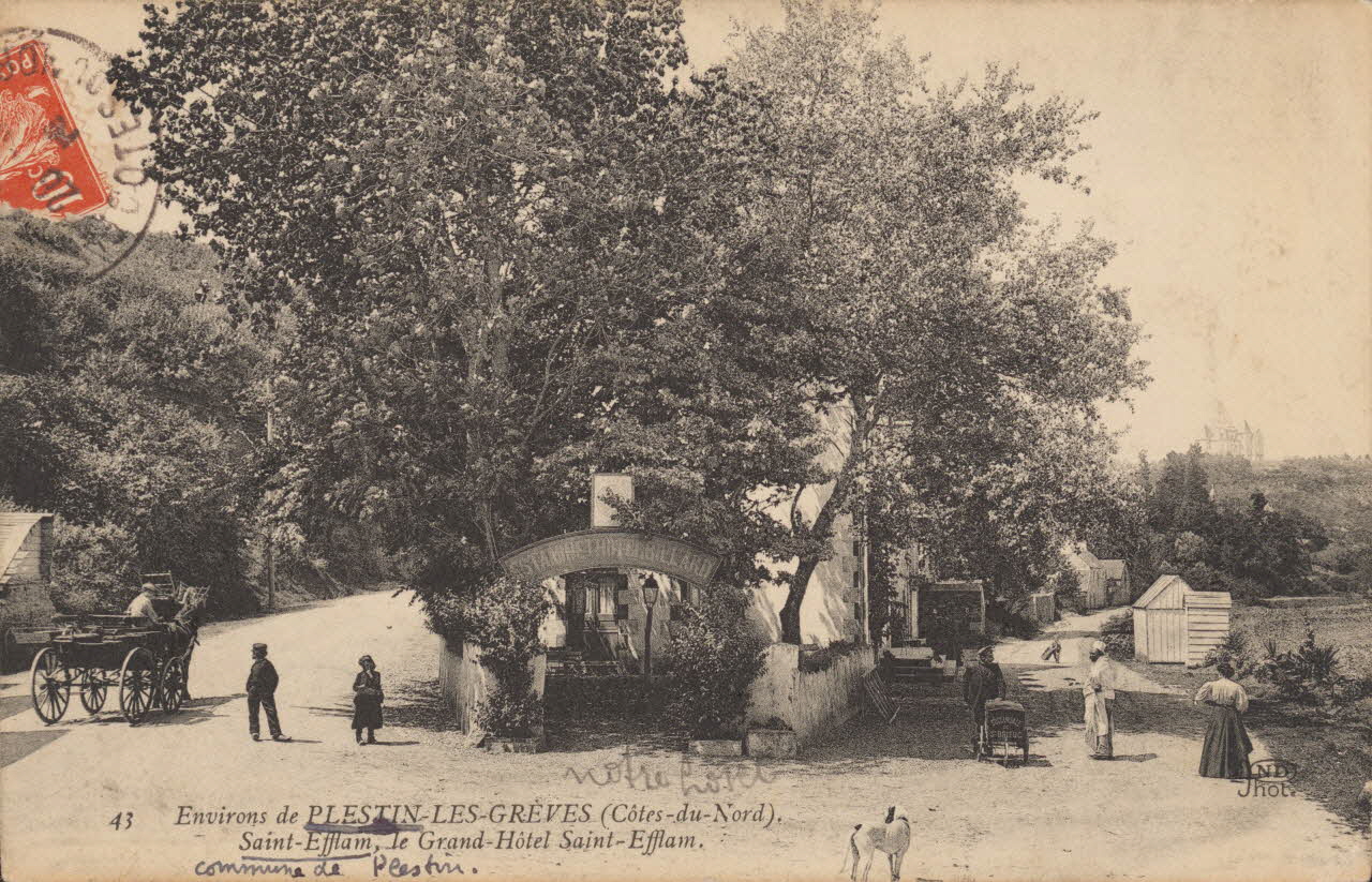 carte postale HOTEL DE ST EFFLAN Côtes-d'Armor 1903-1920 013862 Photo