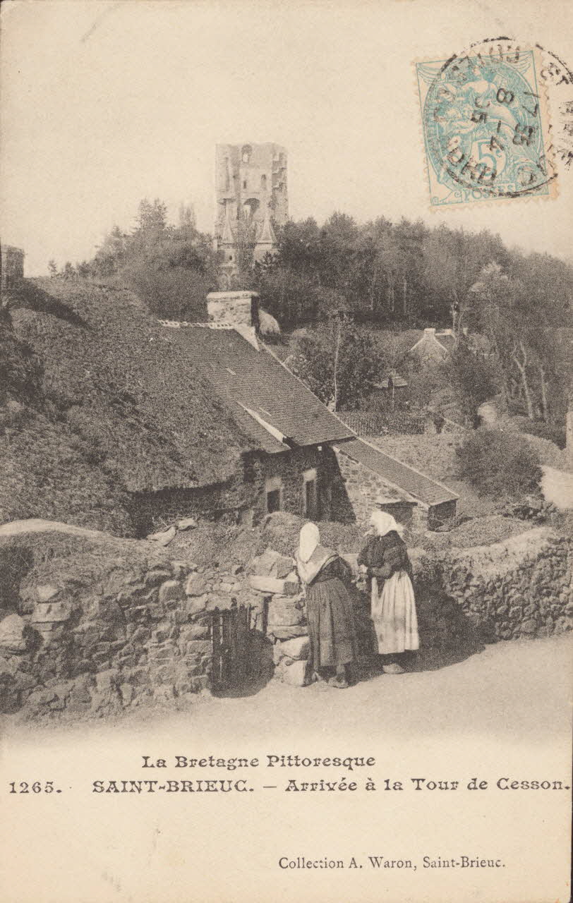 carte postale ST BRIEUC-TOUR DE CESSON Côtes-d'Armor 1903-1920 013864 Photo